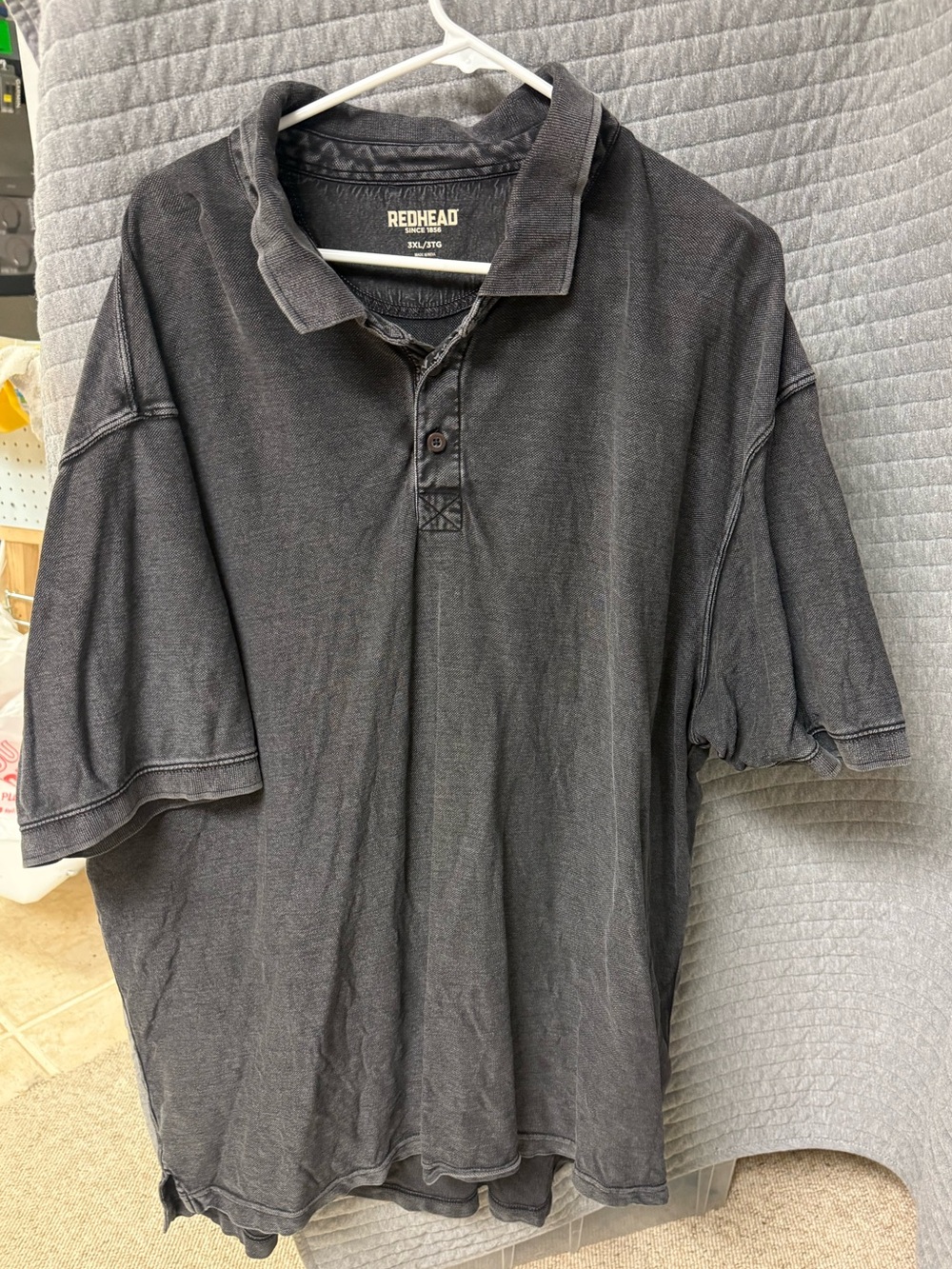 RedHead Men's Faded Black Polo Shirt